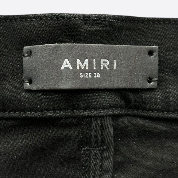 Amiri Black Tie-Dye Core Applique Logo Jeans - Picture 3 of 5